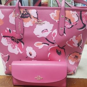 Authentic Coach Purse with Matching Wallet